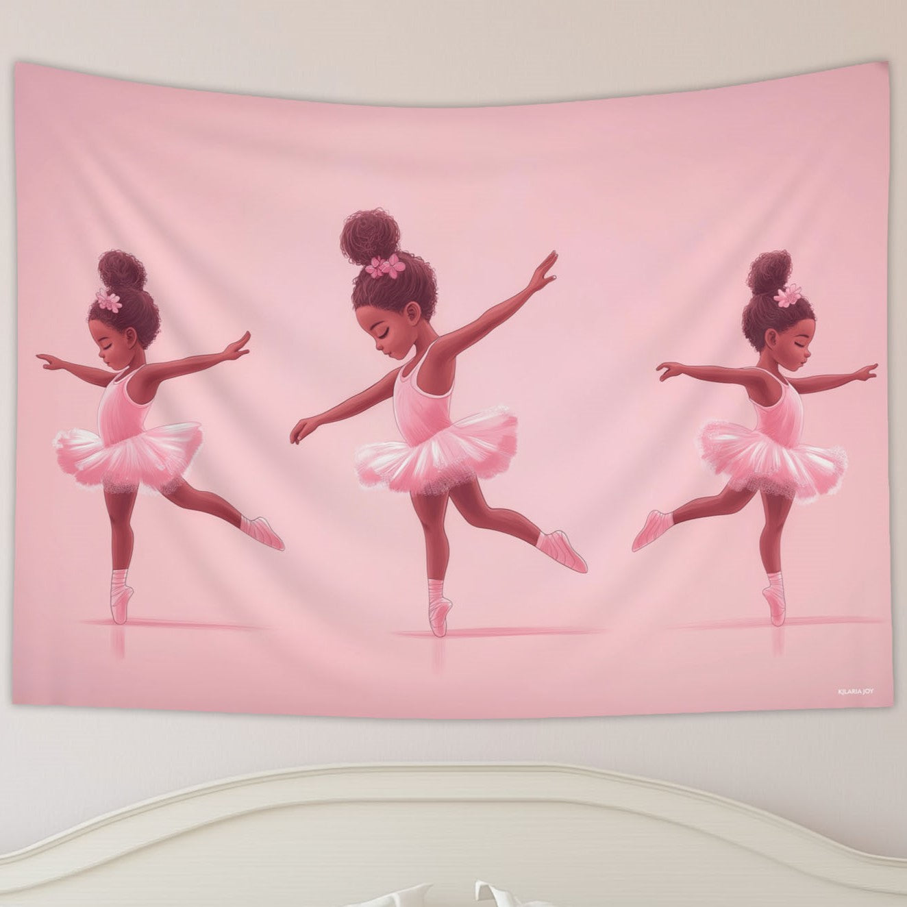 Tiny Twirls Girl's Wall Tapestry