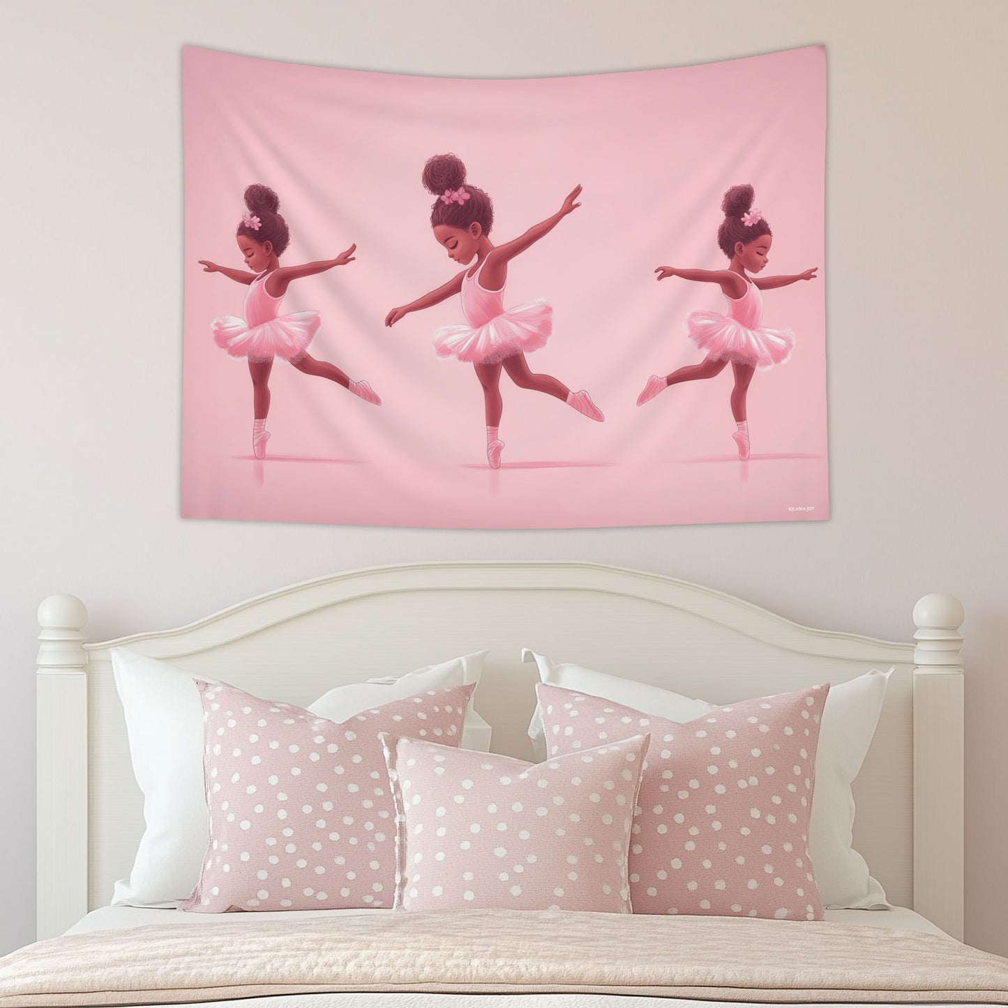 Tiny Twirls Girl's Wall Tapestry