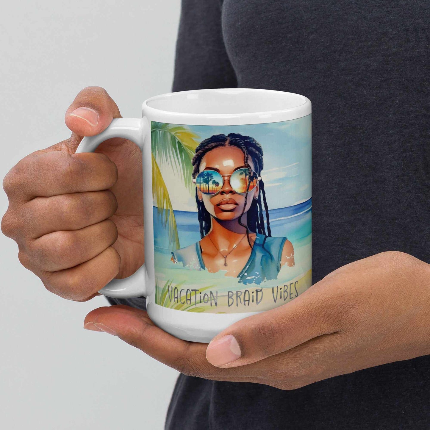 Vacation Braid Vibes Mug (11oz, 15oz, 20oz)