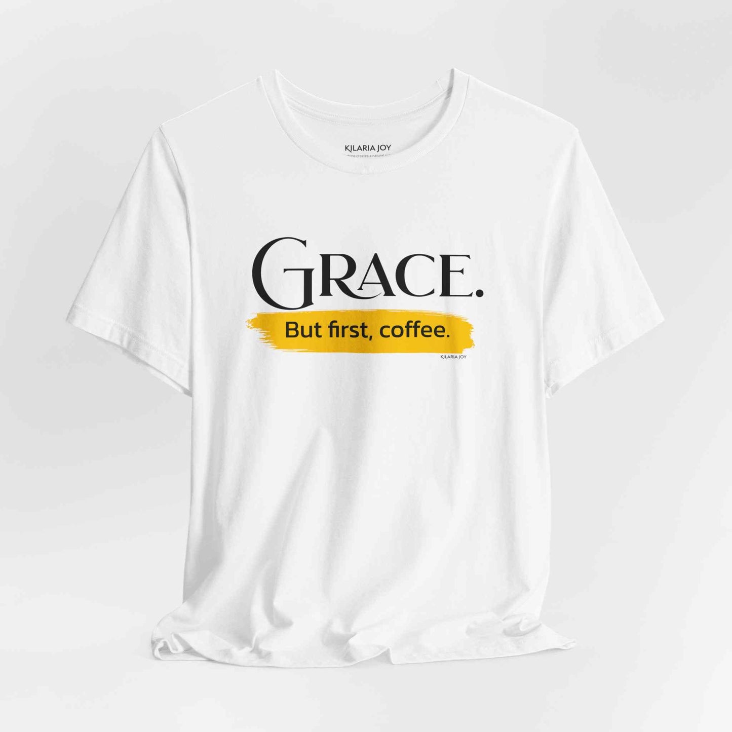 Grace. But First Coffee Men's Classic Modern Fit T-Shirt