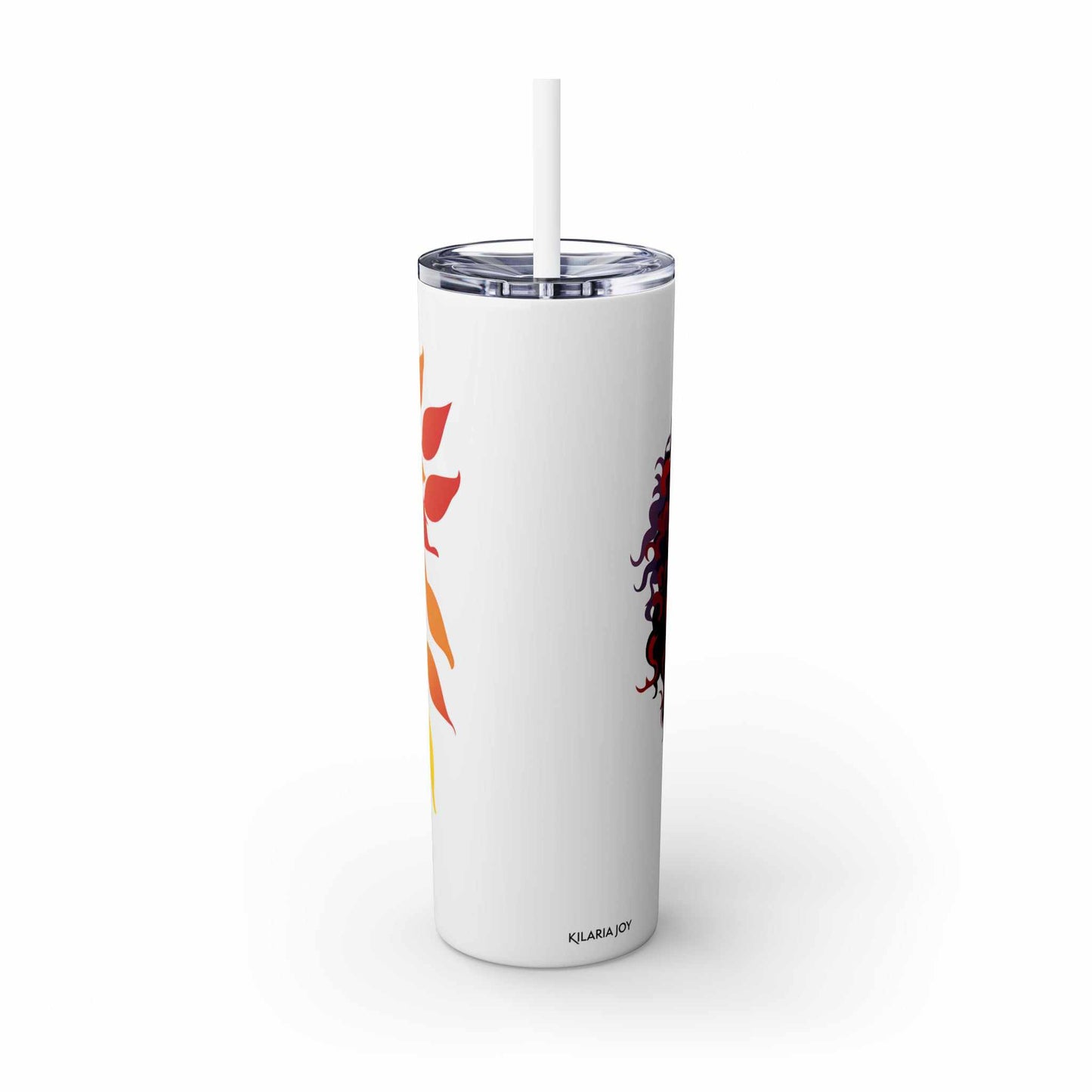 Her Hue Story Skinny Tumbler with Straw, 20oz