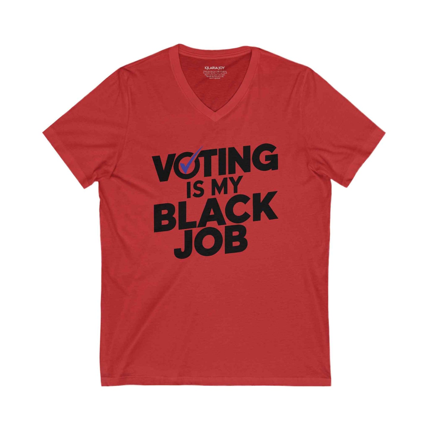 Voting Is My Black Job Women's Premium V-neck T-shirt