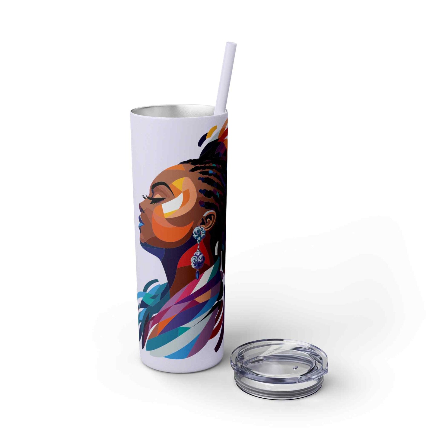 Muse in Multicolor Skinny Tumbler with Straw, 20oz
