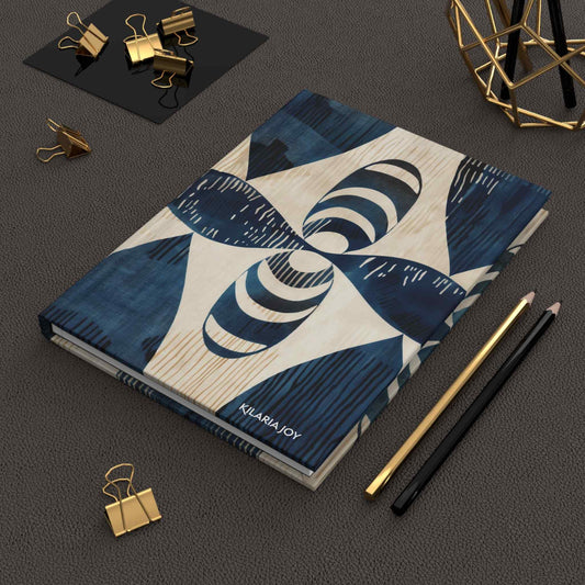 Africanized Blue Hardcover Journal