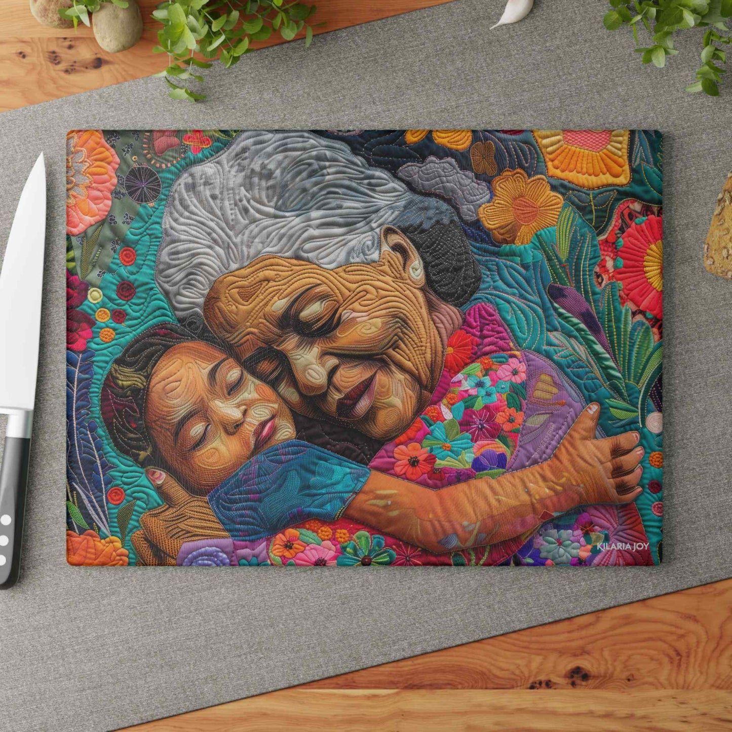 Grandma's Embrace Premium Glass Cutting Board