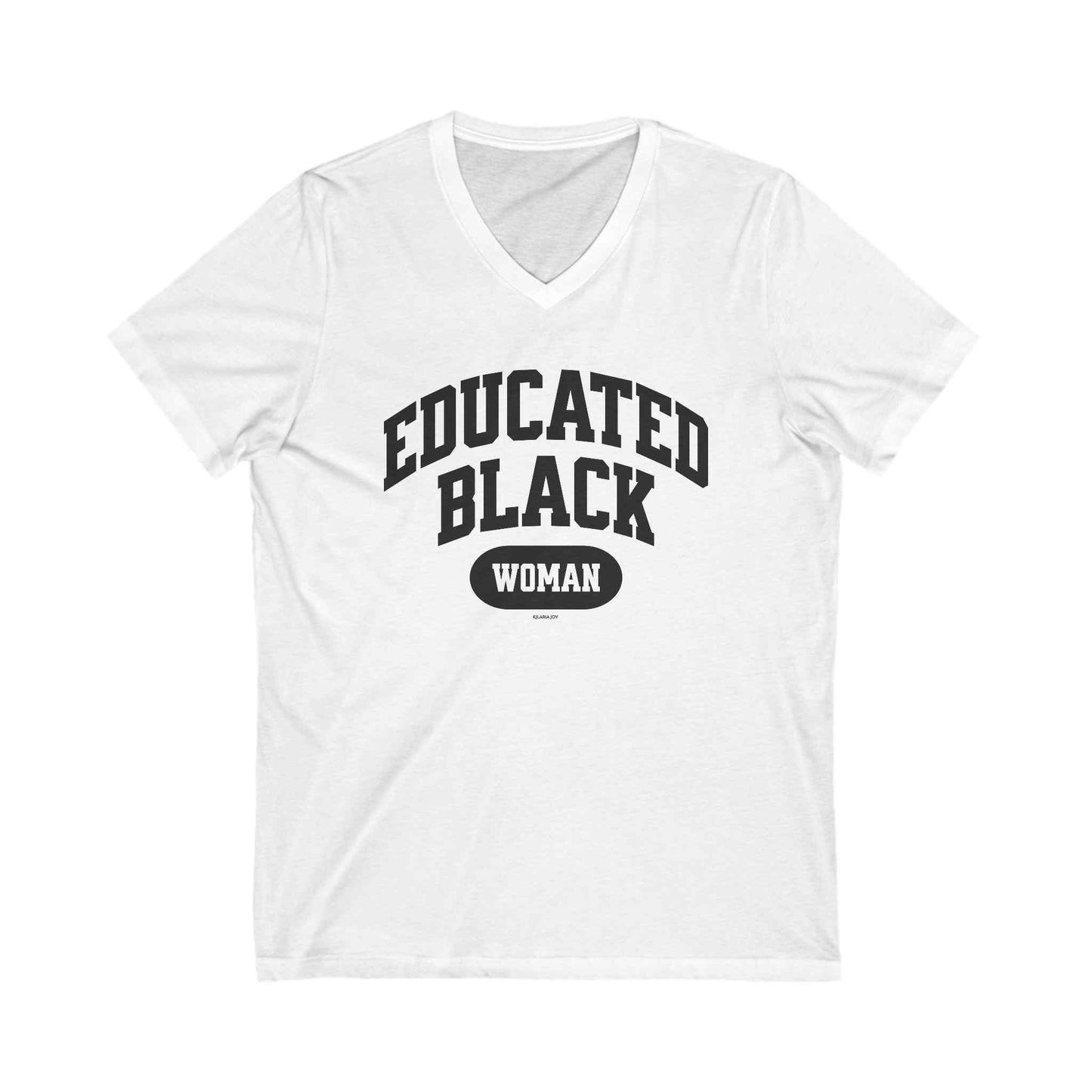 Educated Black Woman Premium V-neck T-shirt