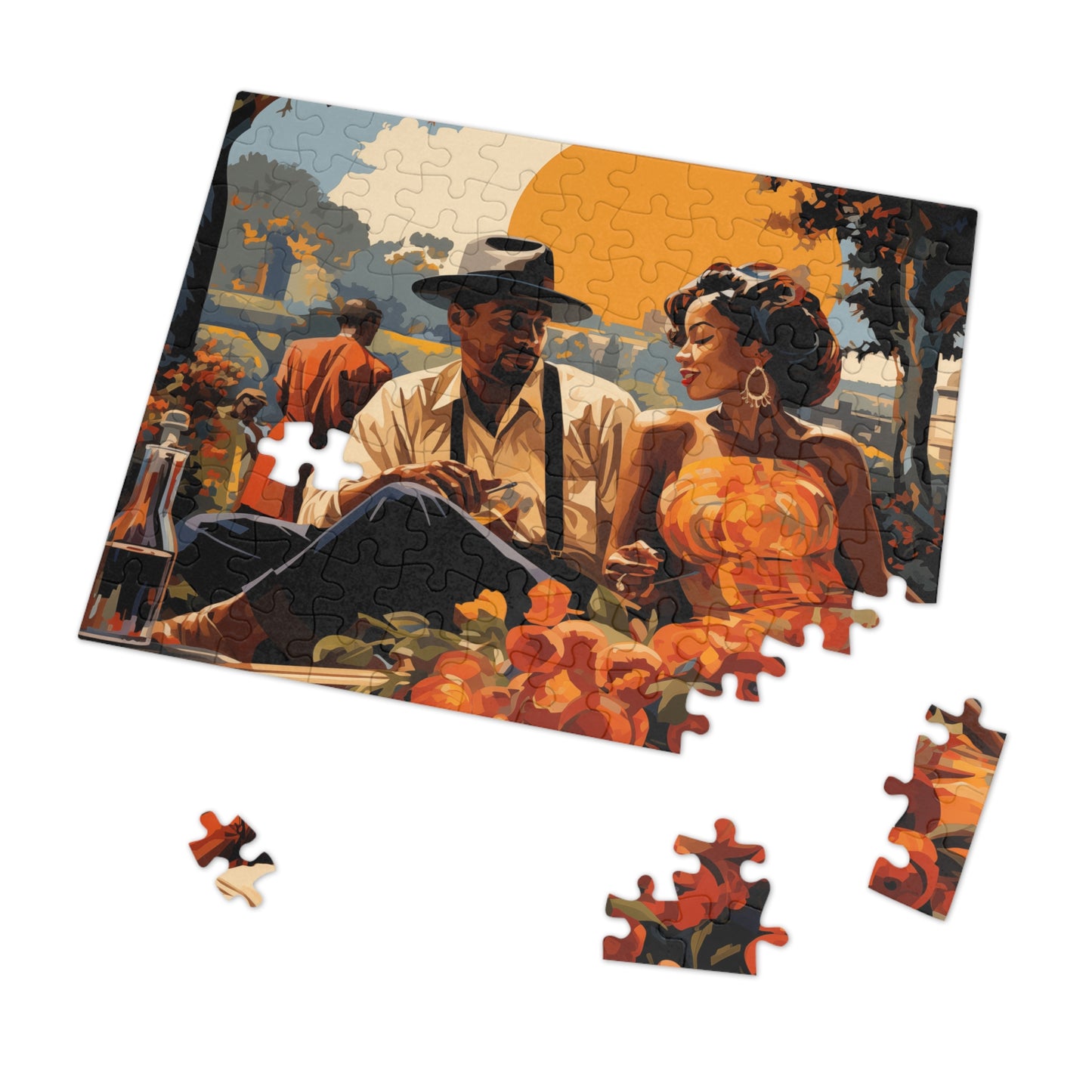 Courting Conversations Jigsaw Puzzle (30, 110, 500,1000-Piece)