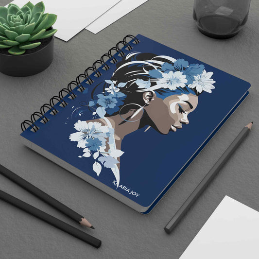 Cobalt Contemplation Spiral Bound Journal