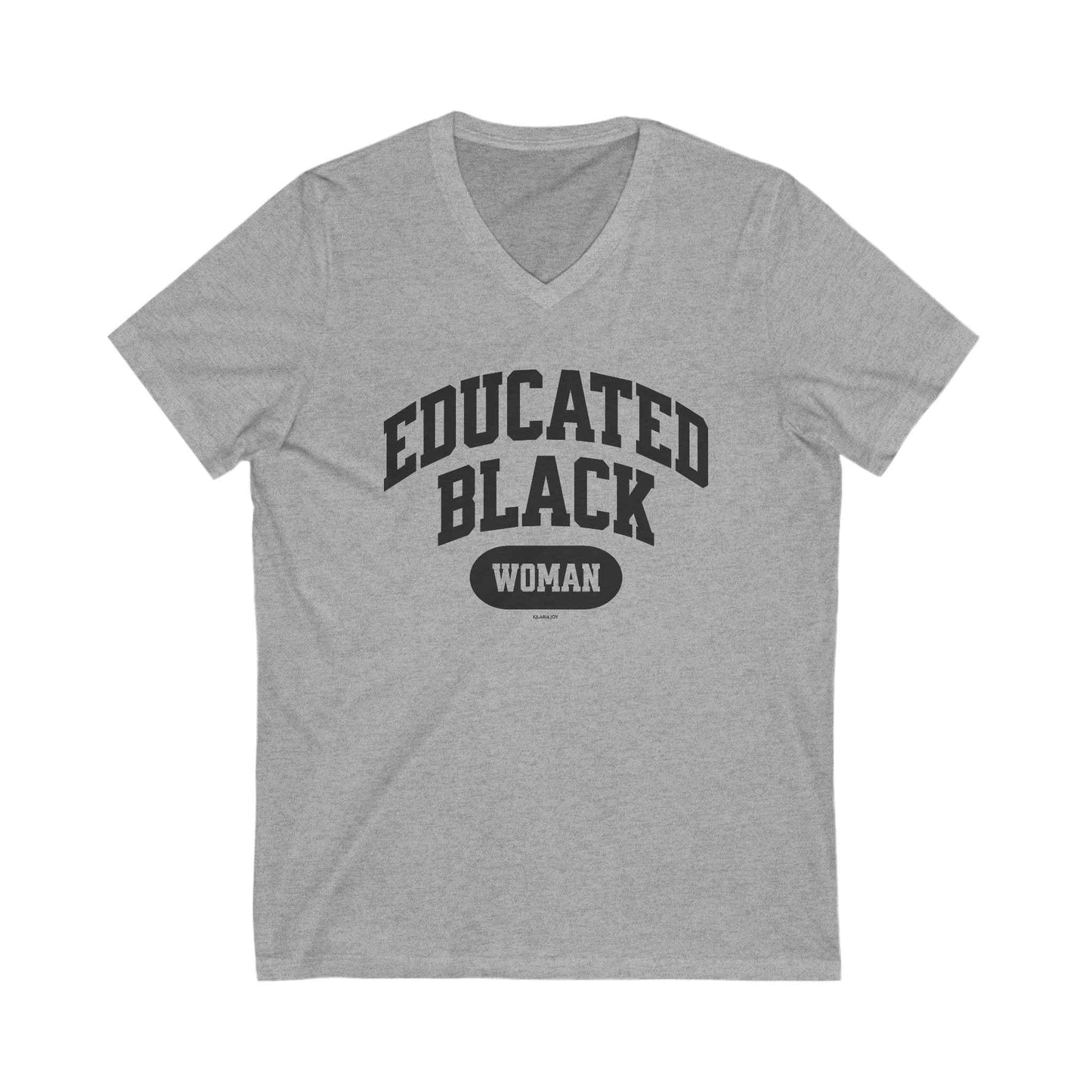 Educated Black Woman Premium V-neck T-shirt