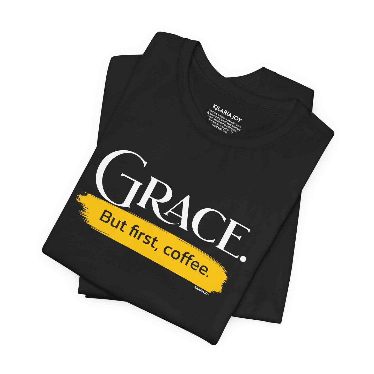 Grace. But First Coffee Men's Classic Modern Fit T-Shirt