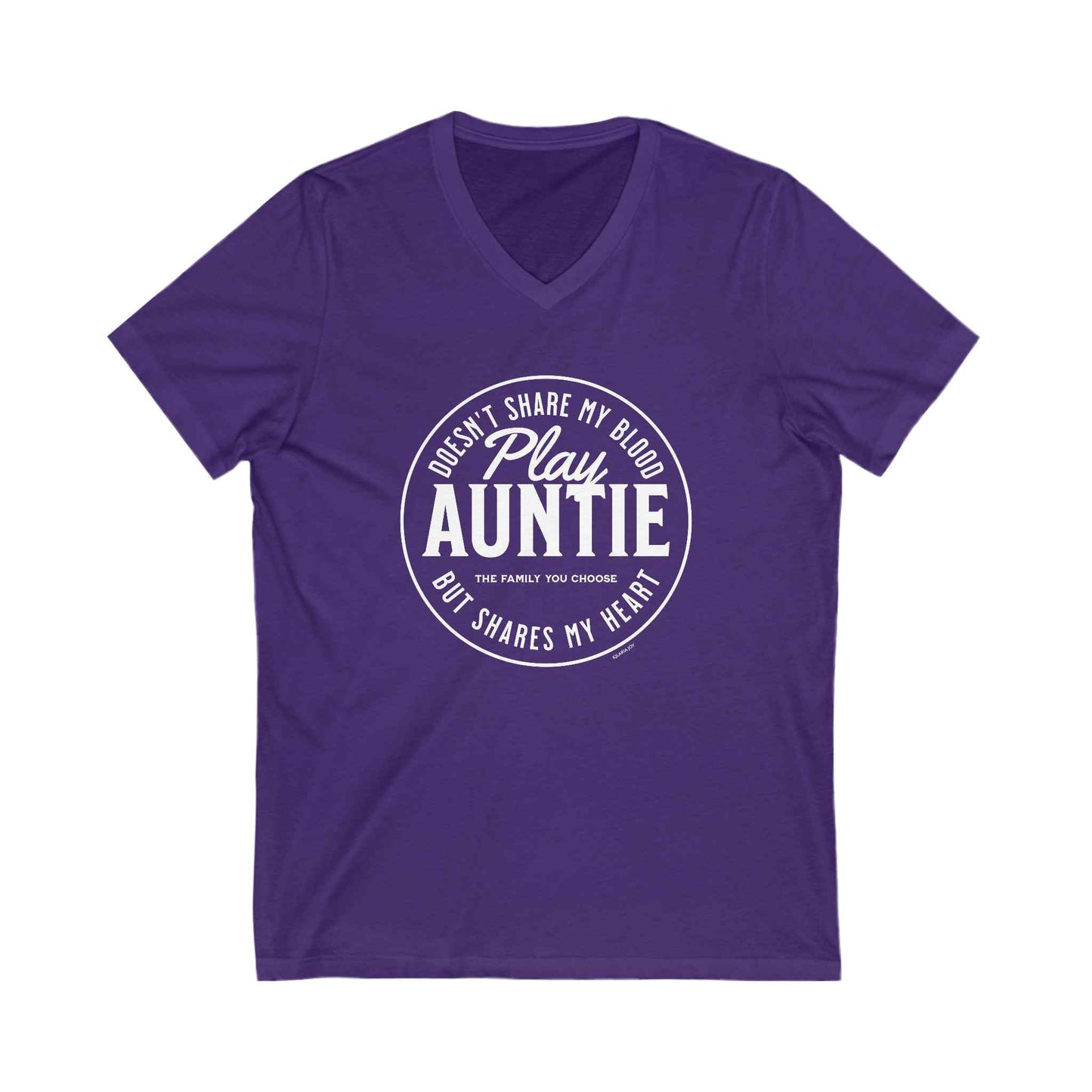 Play Auntie Women's Premium V-neck T-shirt