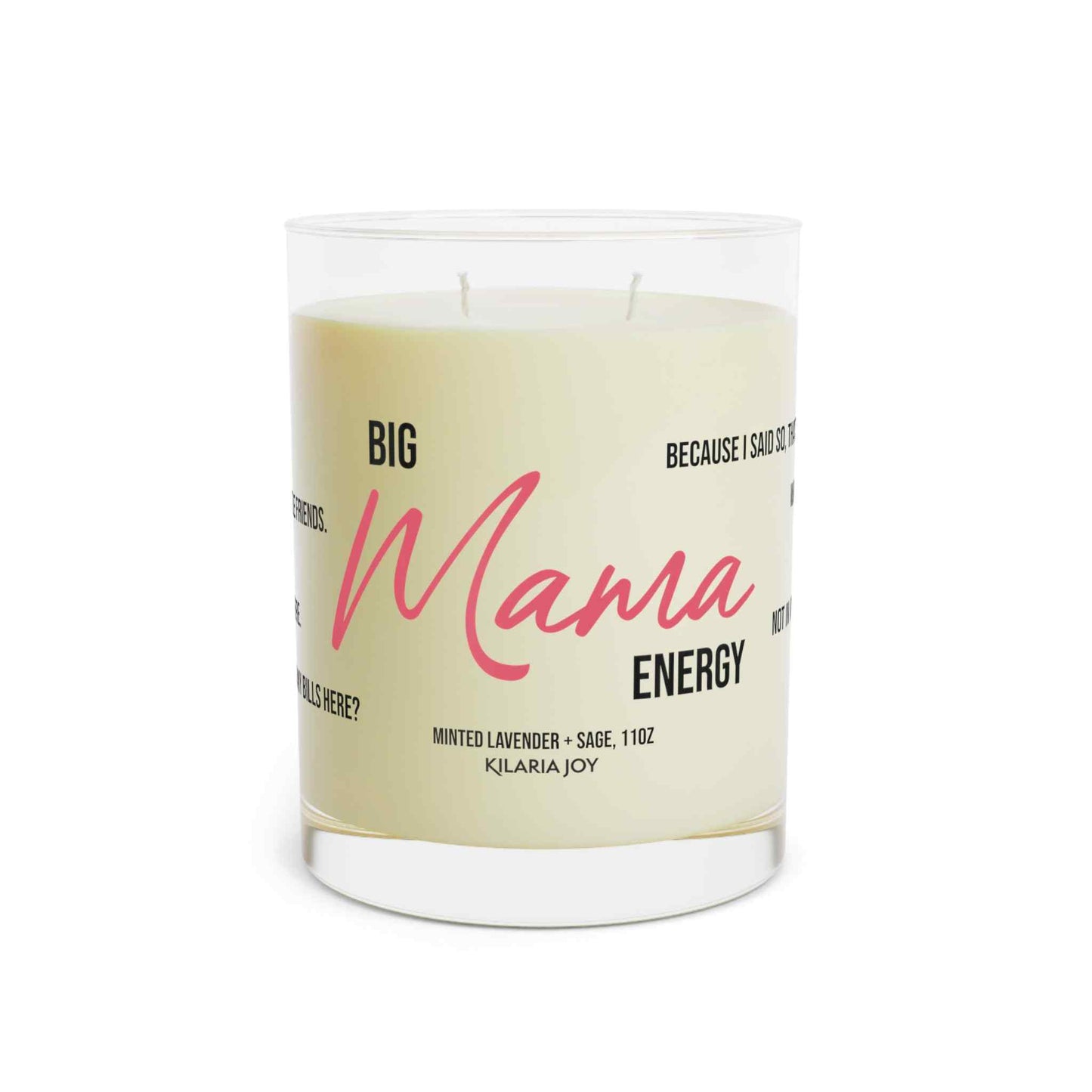 Big Mama Energy Premium 11oz Scented Glass Candle