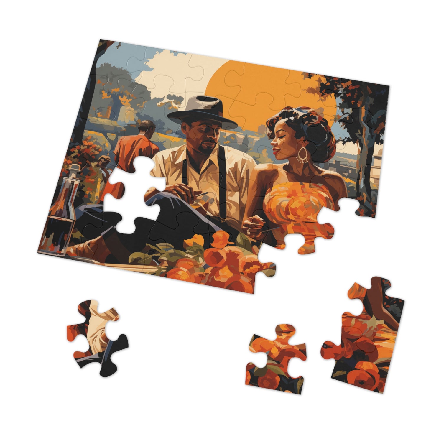 Courting Conversations Jigsaw Puzzle (30, 110, 500,1000-Piece)