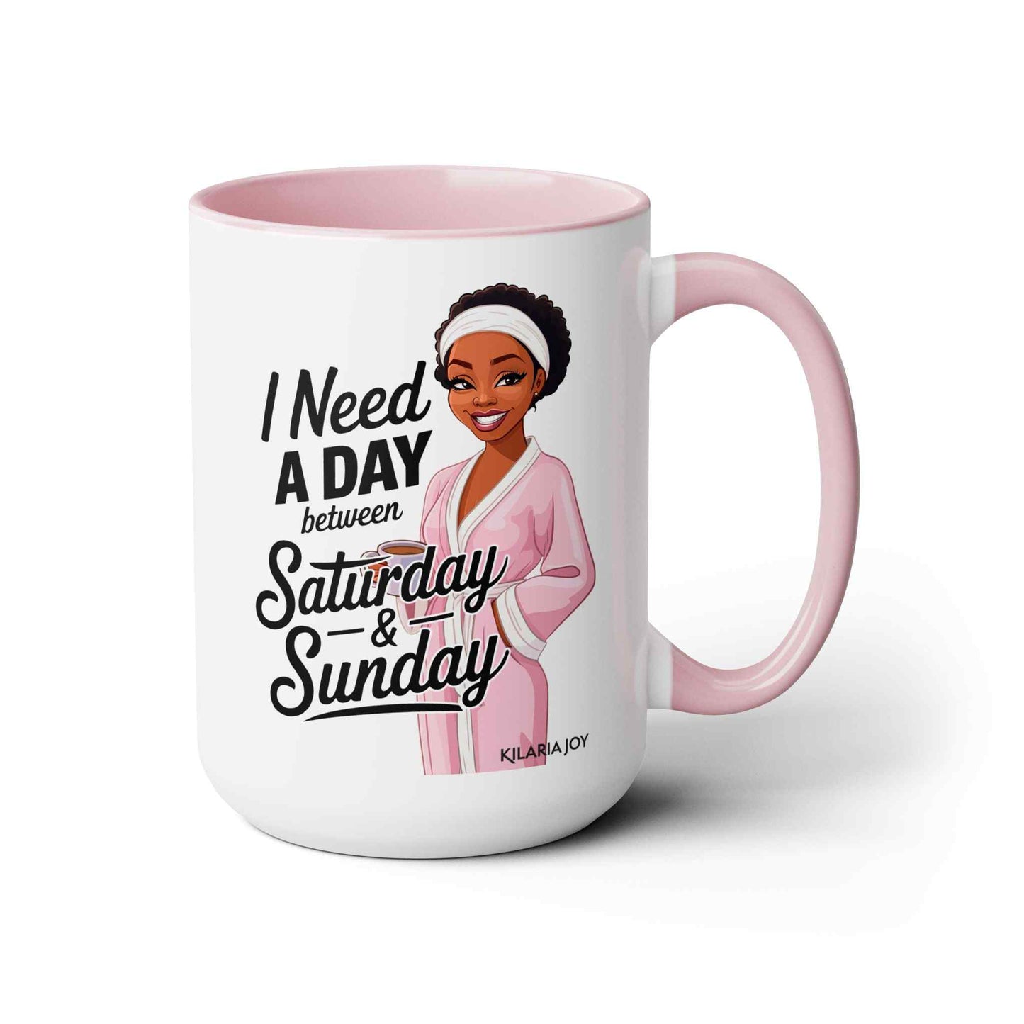 Need a Day Two-Tone Coffee Mug, 15oz