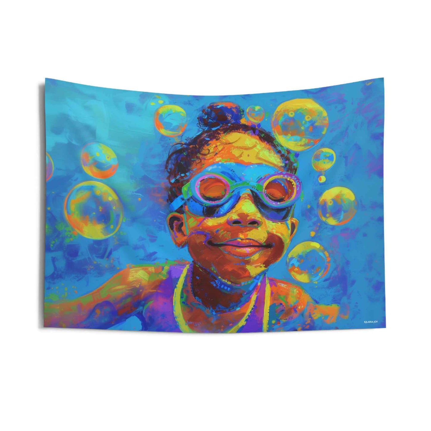 Splash of Joy Girl's Wall Tapestry