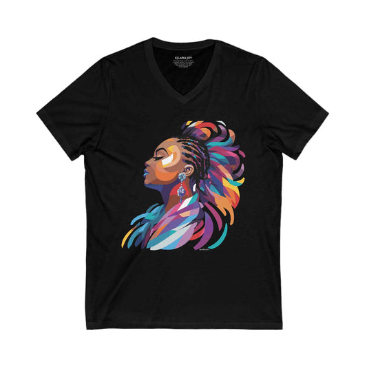 Muse in Multicolor Women's Premium V-neck T-shirt