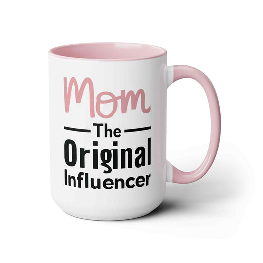 Mom Influencer Two-Tone Coffee Mug, 15oz