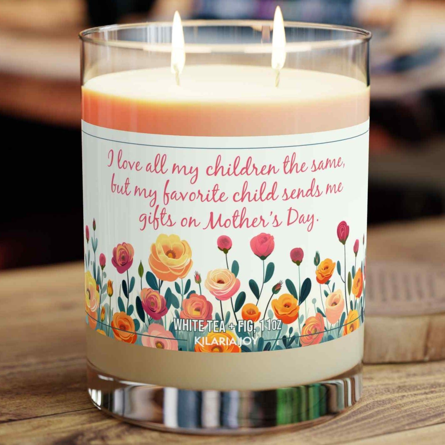 Mama's Favorite Premium 11oz Scented Glass Candle