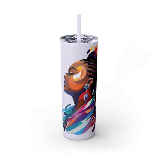 Muse in Multicolor Skinny Tumbler with Straw, 20oz