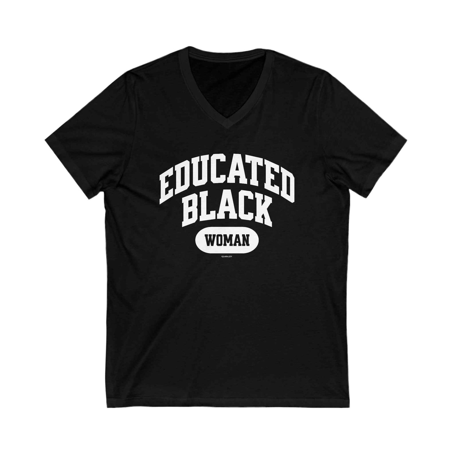 Educated Black Woman Premium V-neck T-shirt