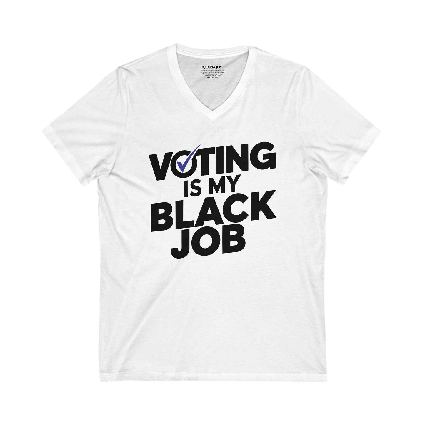 Voting Is My Black Job Women's Premium V-neck T-shirt