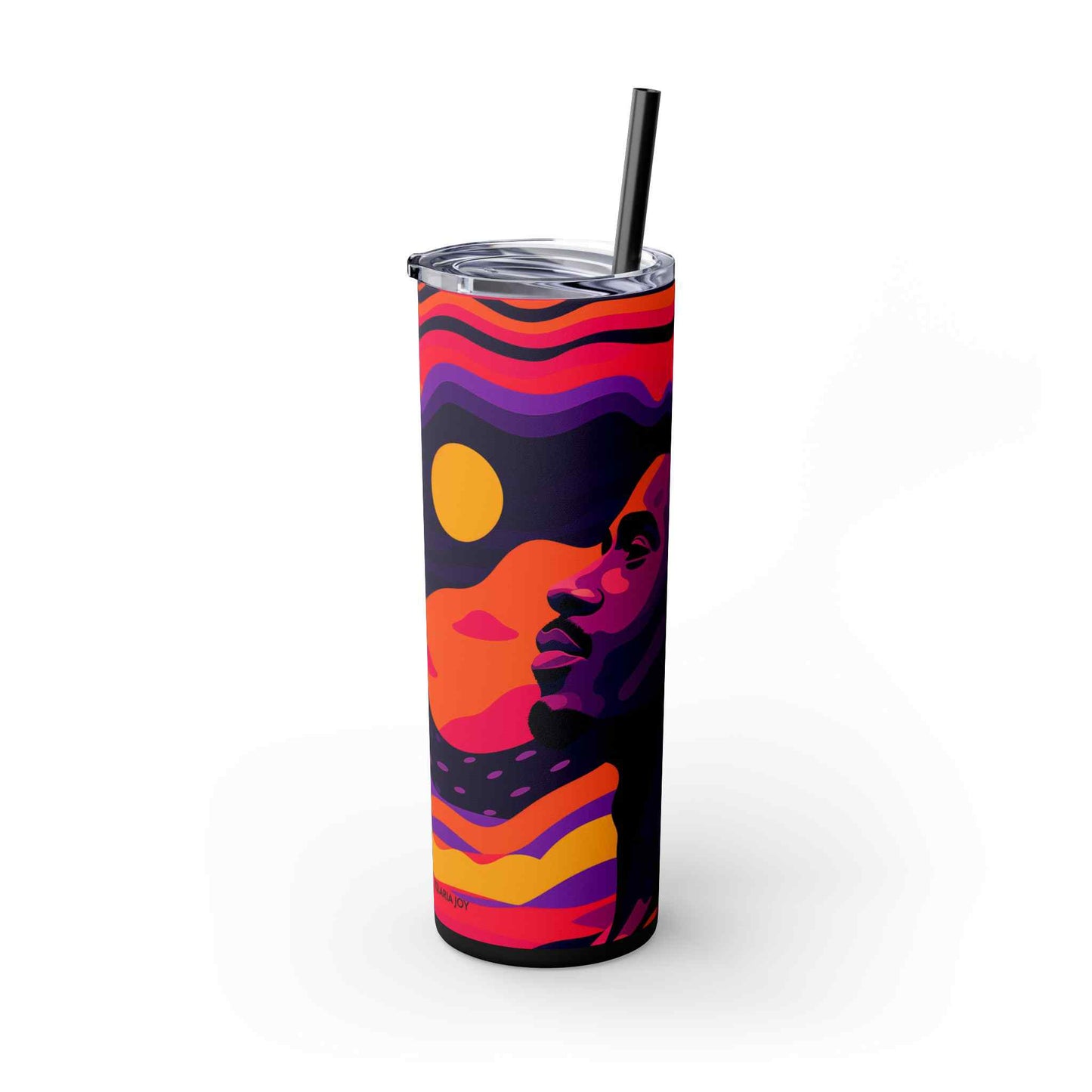 Ambitious Ascent Skinny Tumbler with Straw, 20oz