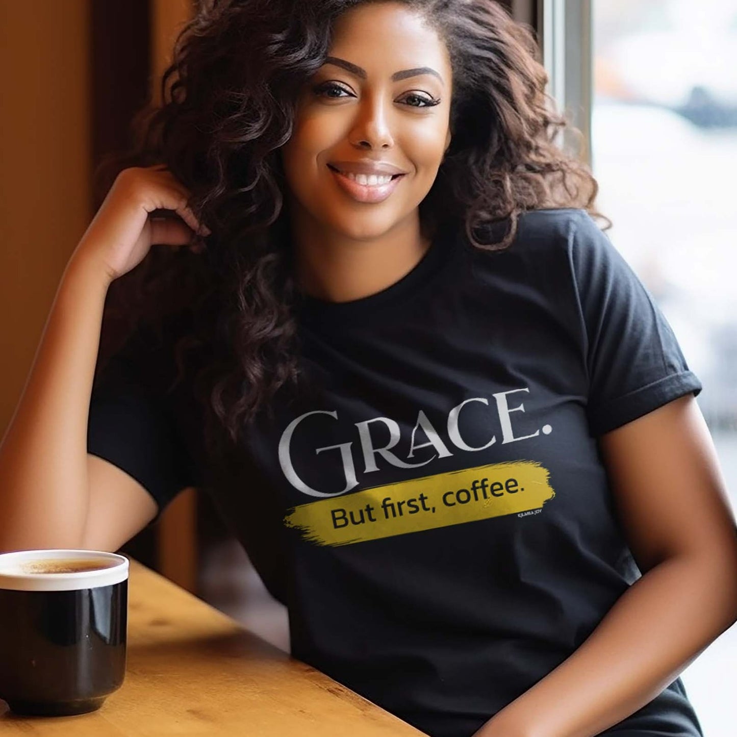 Grace. But First Coffee Women's Classic Modern Fit T-Shirt