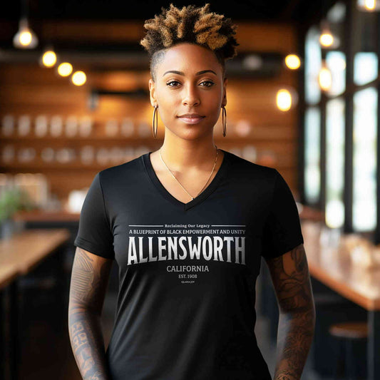 Allensworth Women's Premium V-neck T-shirt