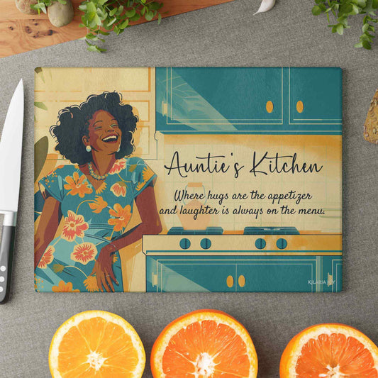 Auntie's Kitchen Premium Glass Cutting Board