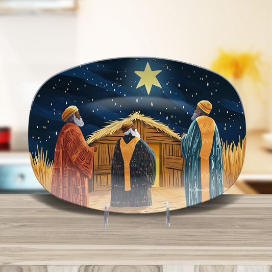 Guided by the Star Large Serving Platter