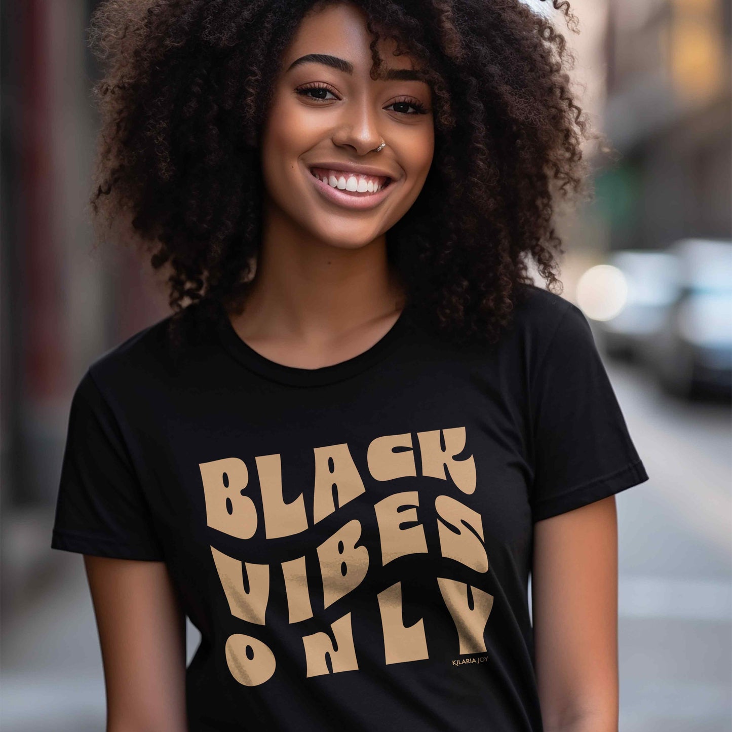 Black Vibes Only Women's Classic Modern Fit T-Shirt