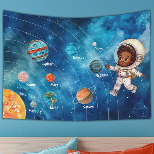 Galactic Explorer Boy's Wall Tapestry