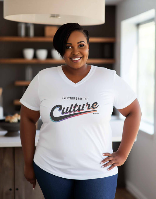 For The Culture Women's Premium V-neck T-shirt