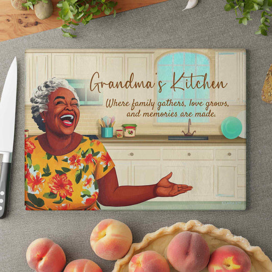 Grandma's Kitchen Premium Glass Cutting Board