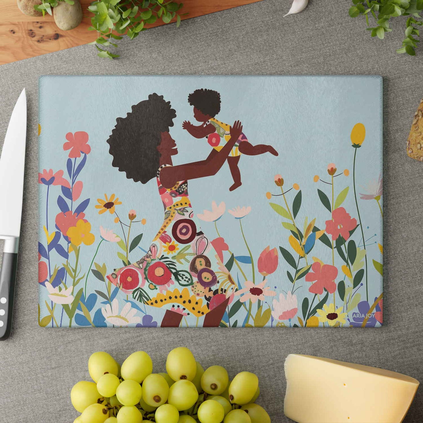 Mother's Nature Premium Glass Cutting Board