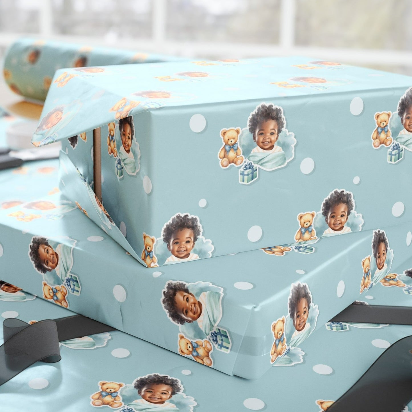 Baby Blue Dreams Wrapping Paper