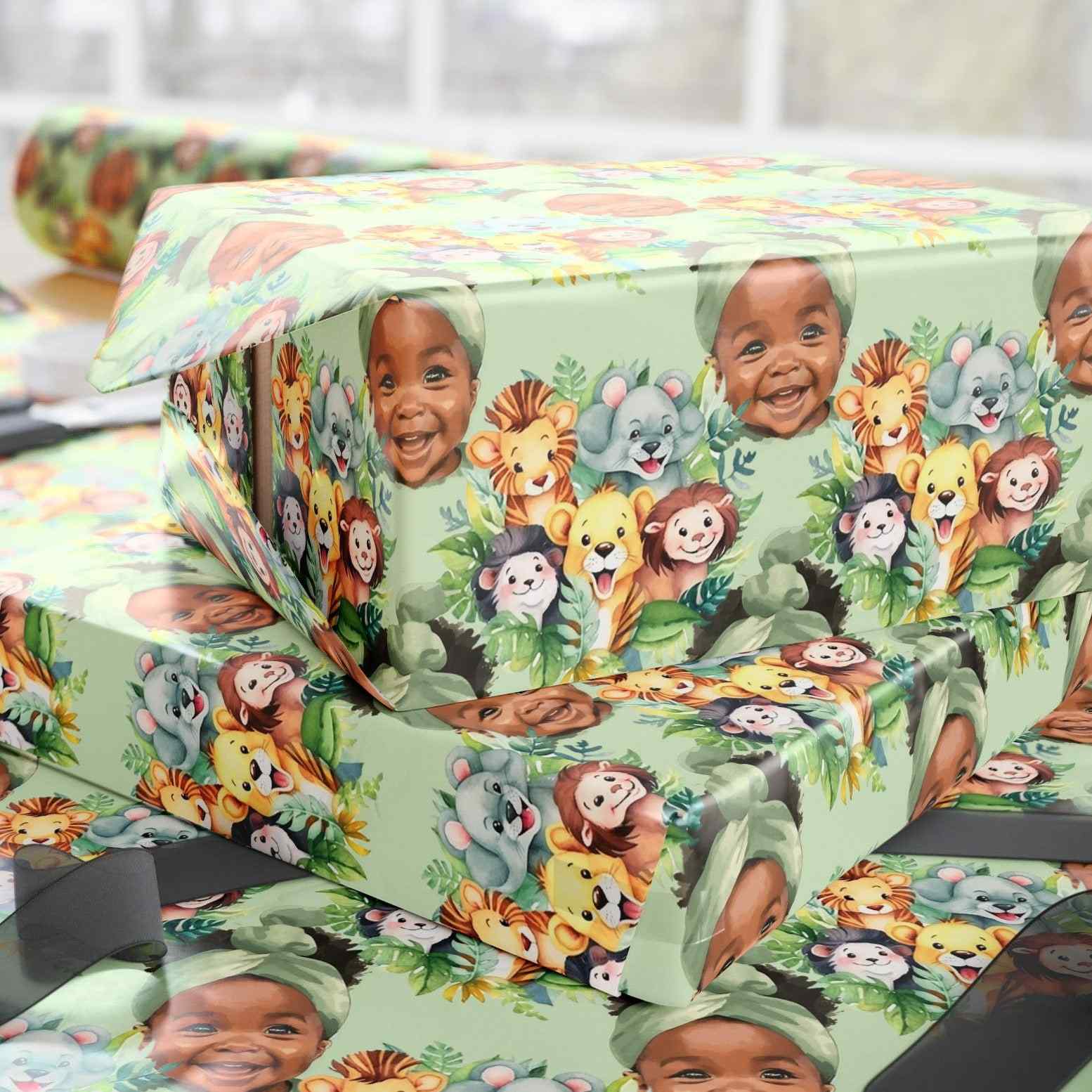 Baby Bliss Jungle Jam Wrapping Paper – Kilaria Joy