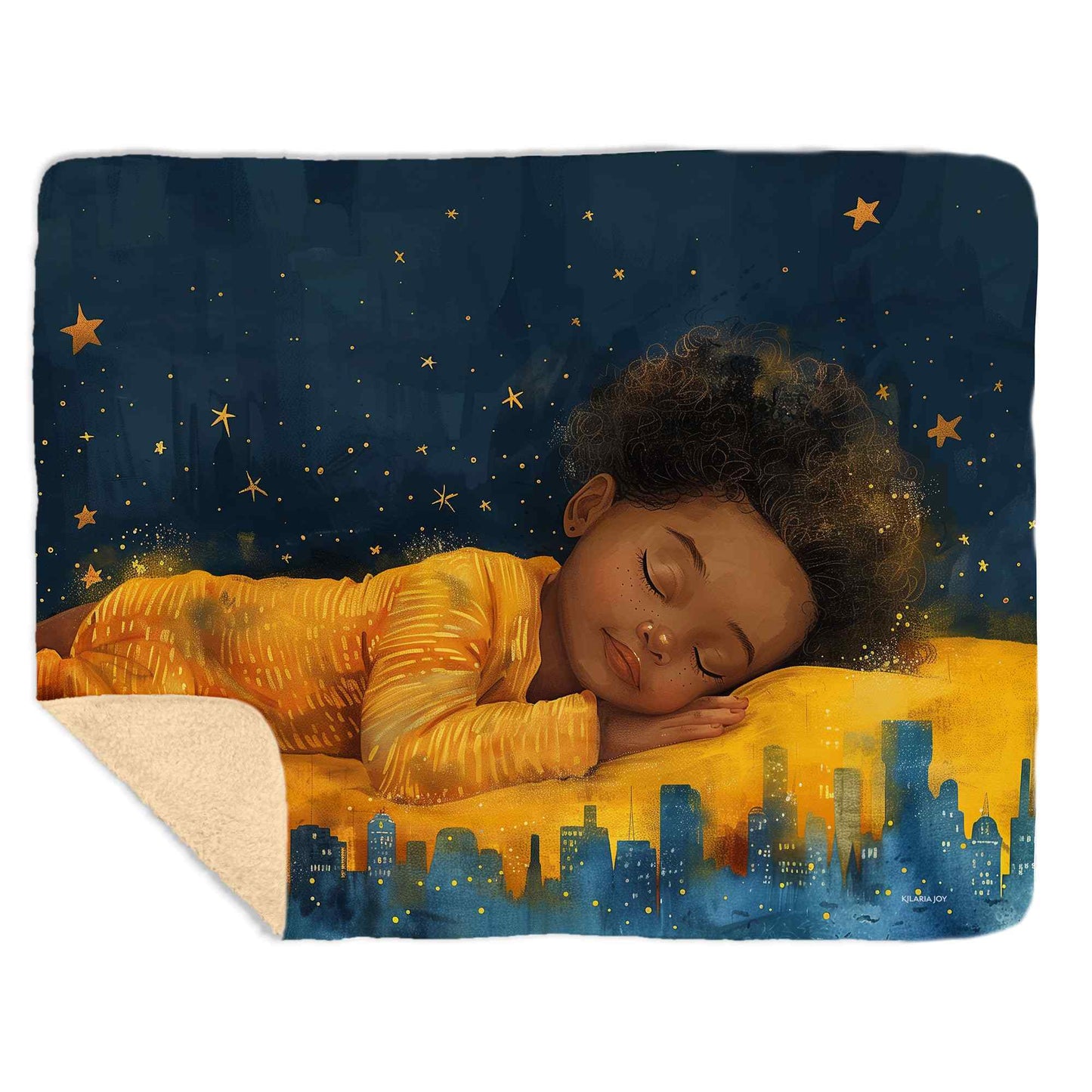 City of Stars Snuggly Sherpa Baby Blanket, 40"x30"