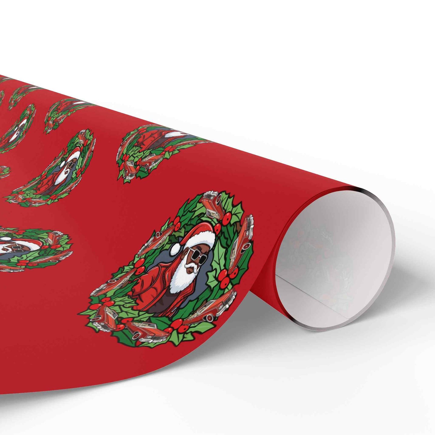 Sleighin' with Grandaddy Claus Red Wrapping Paper