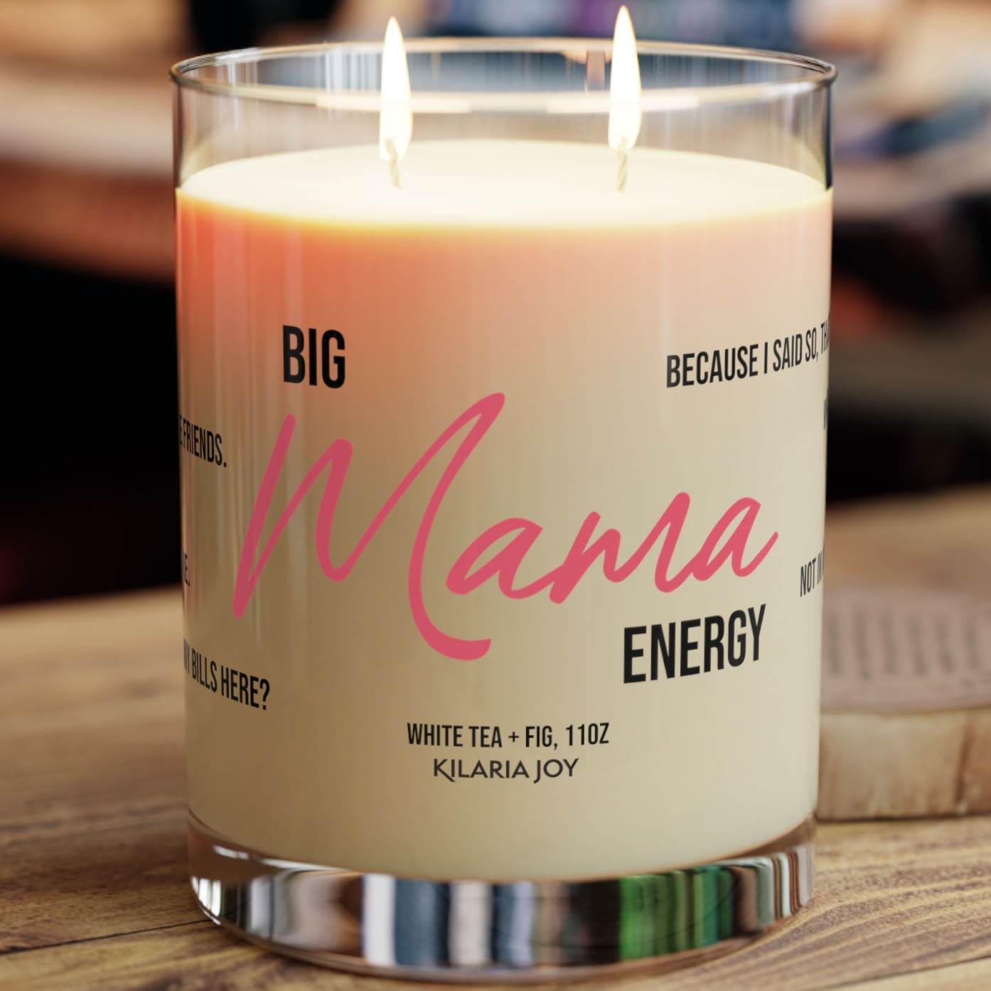 Big Mama Energy Premium 11oz Scented Glass Candle