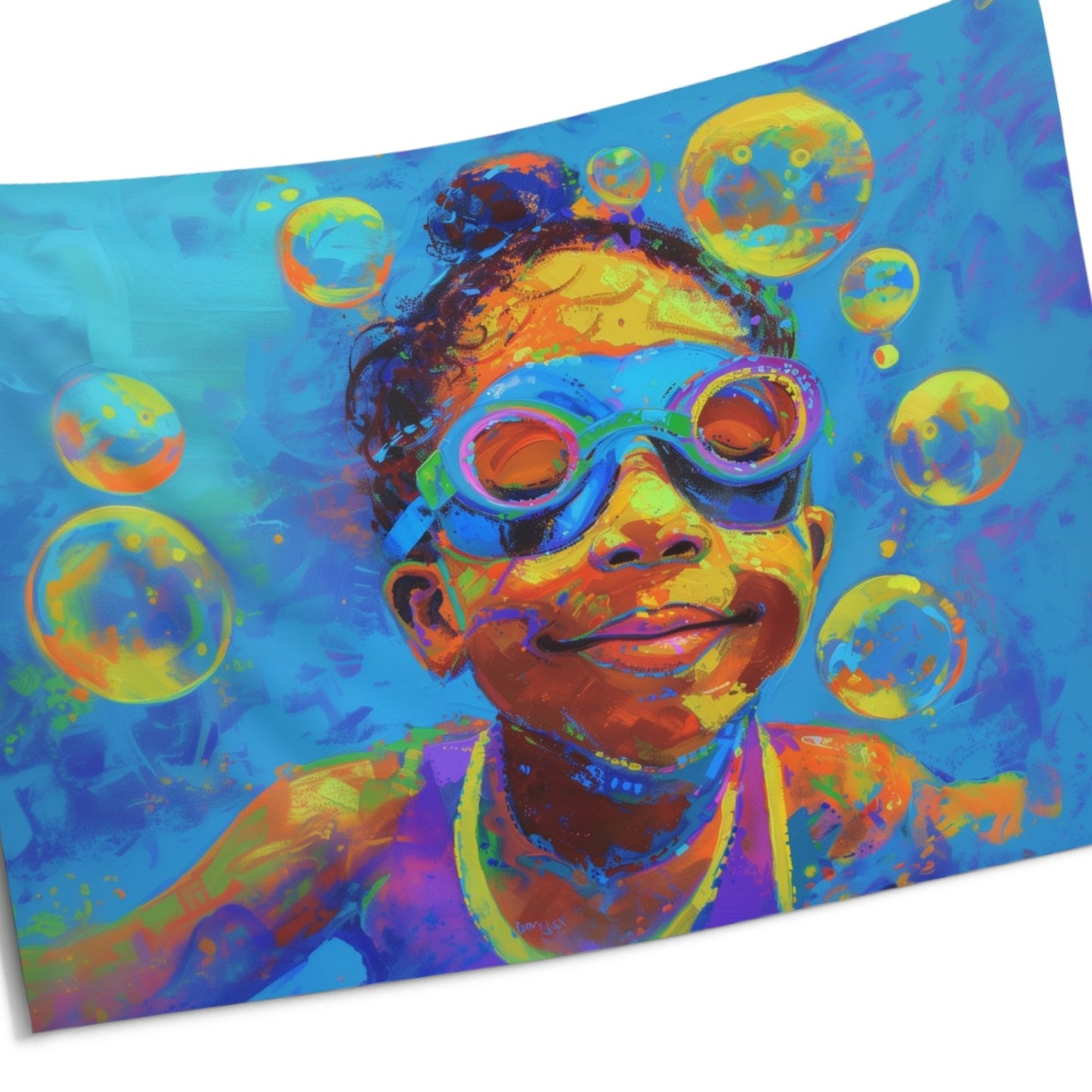 Splash of Joy Girl's Wall Tapestry