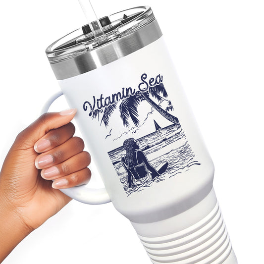 Vitamin Sea Insulated Travel Mug, 40oz