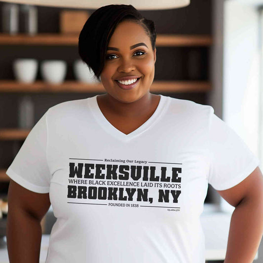 Weeksville Women's Premium V-neck T-shirt
