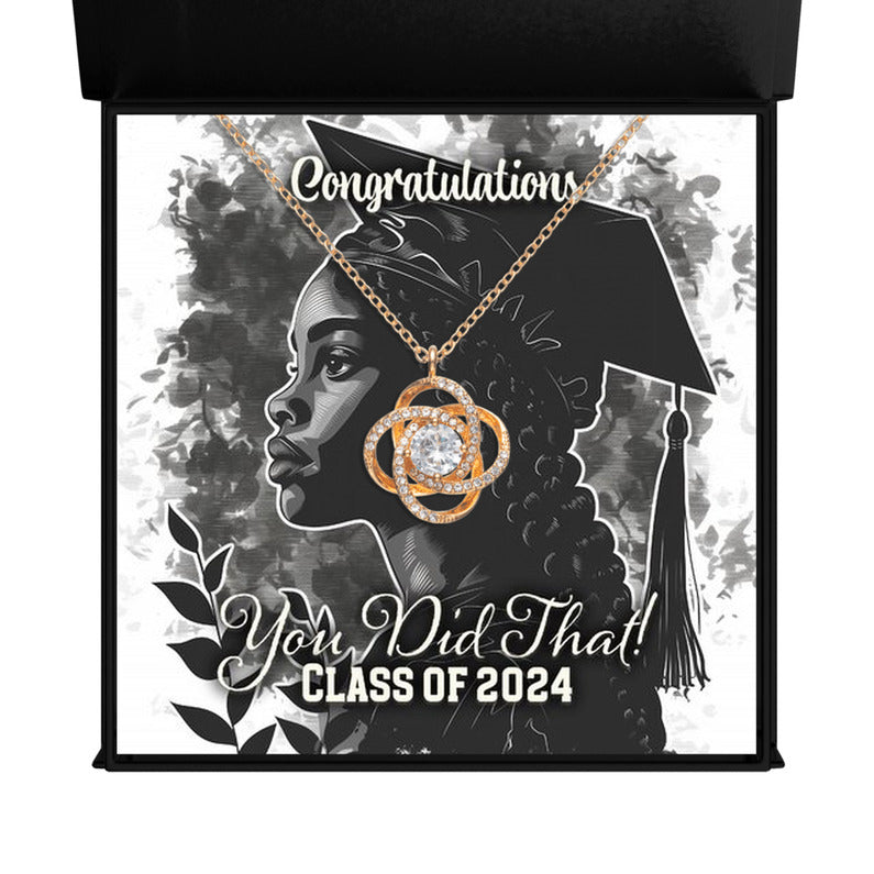 You Did That Tied Bonds Graduation Necklace